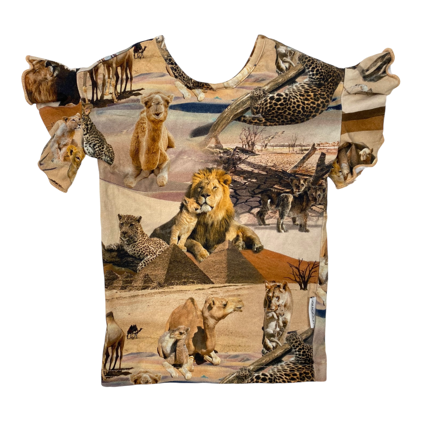 Gugguu frill t-shirt, animal | 80cm