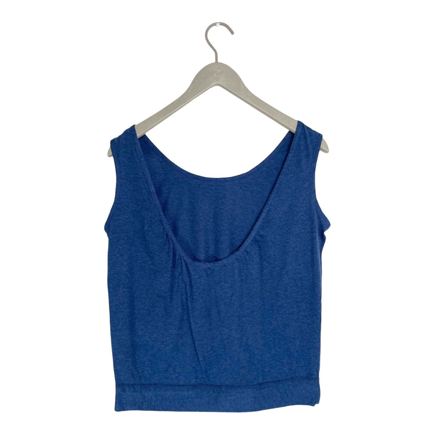 Limo rose open back top, denim blue | woman M