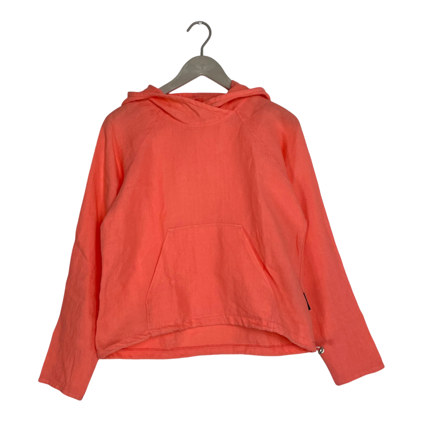 Ommellinen linen hoodie, coral | woman XS/S