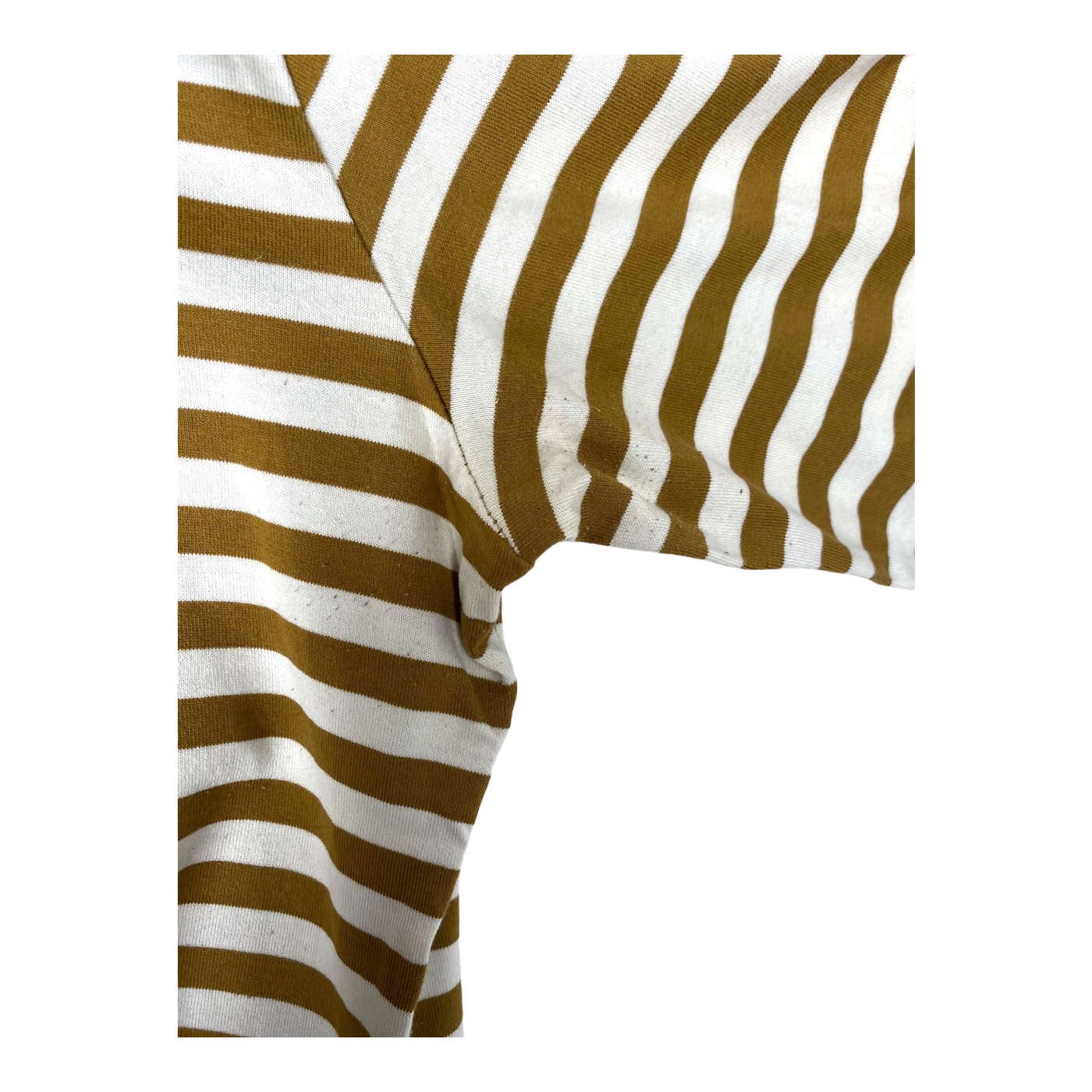 Marimekko mari stripe shirt, golden brown | woman XL