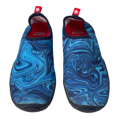 Reima lean swimming shoes, blue swirls | 30