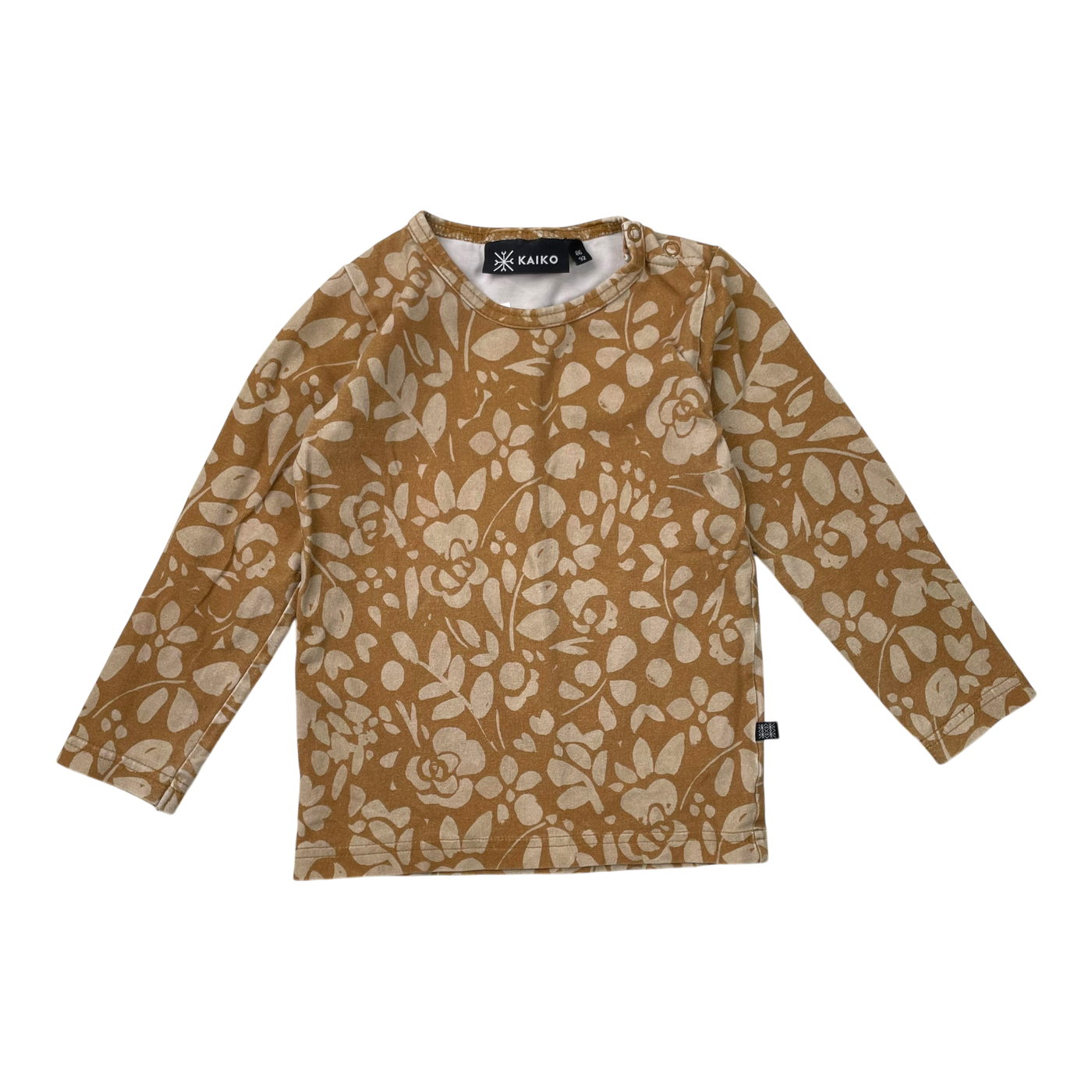 Kaiko shirt, flower | 86/92cm