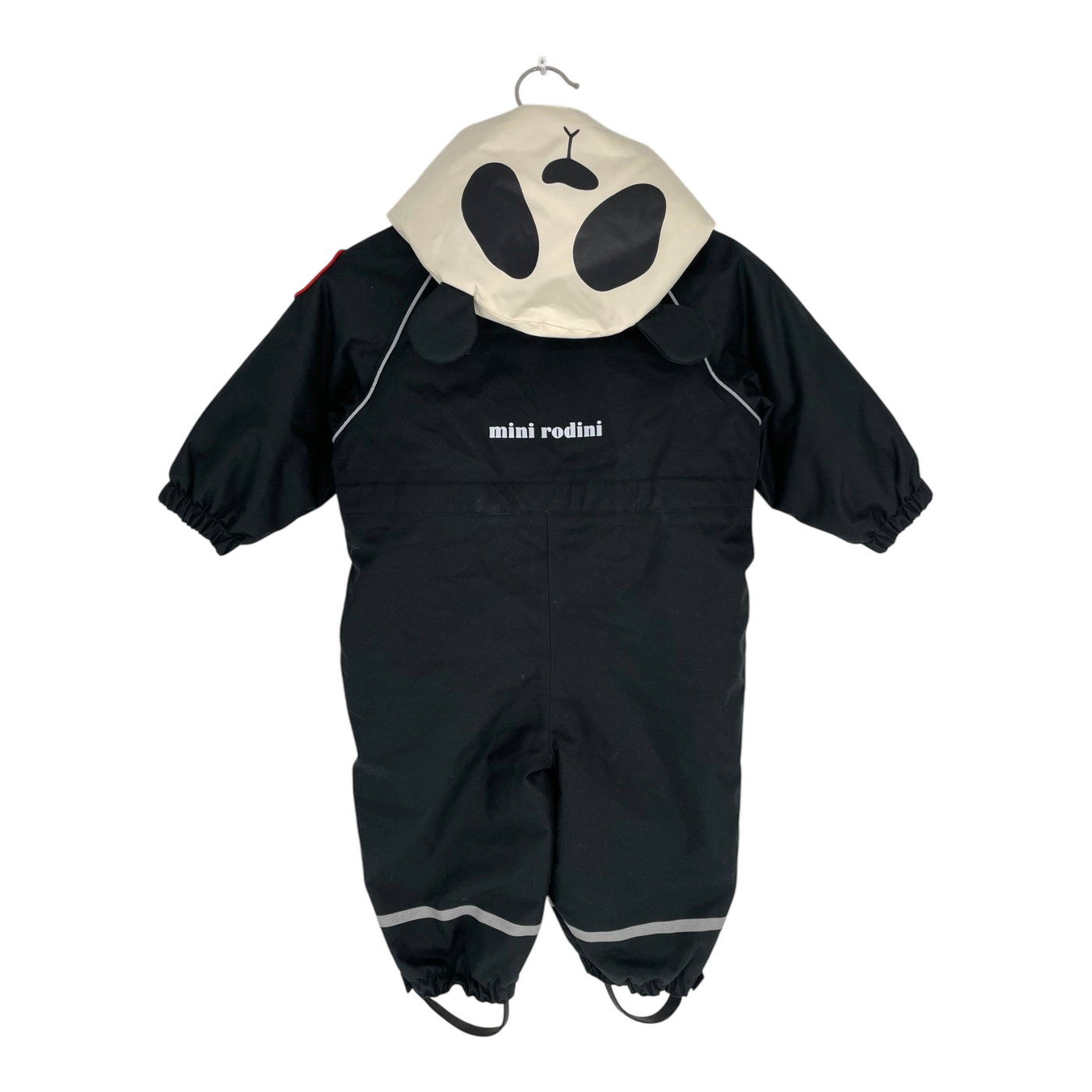 Mini Rodini alaska panda winter overall, black | 74cm