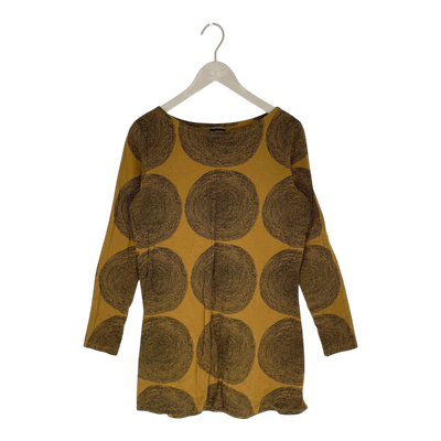 Marimekko tricot tunic shirt, brown | woman L