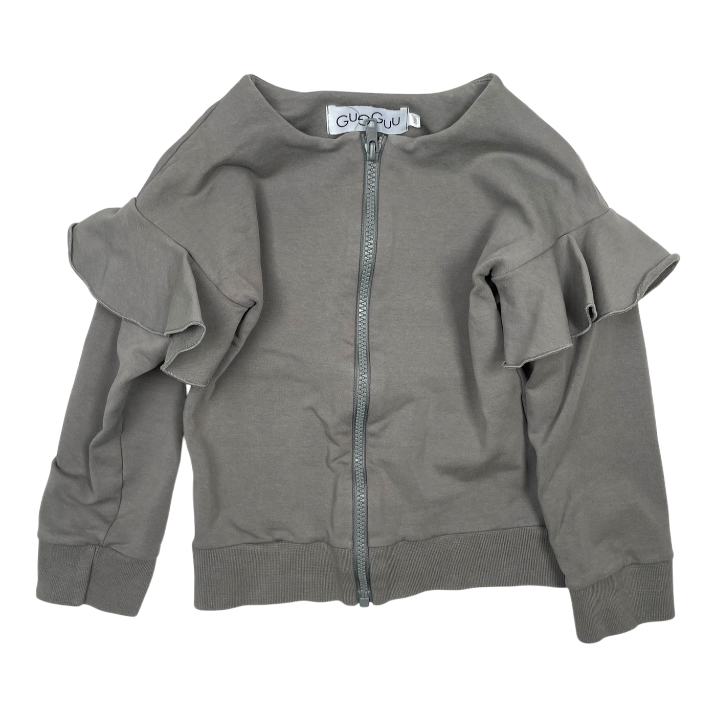 Gugguu zipper sweat jacket, grey | 110cm