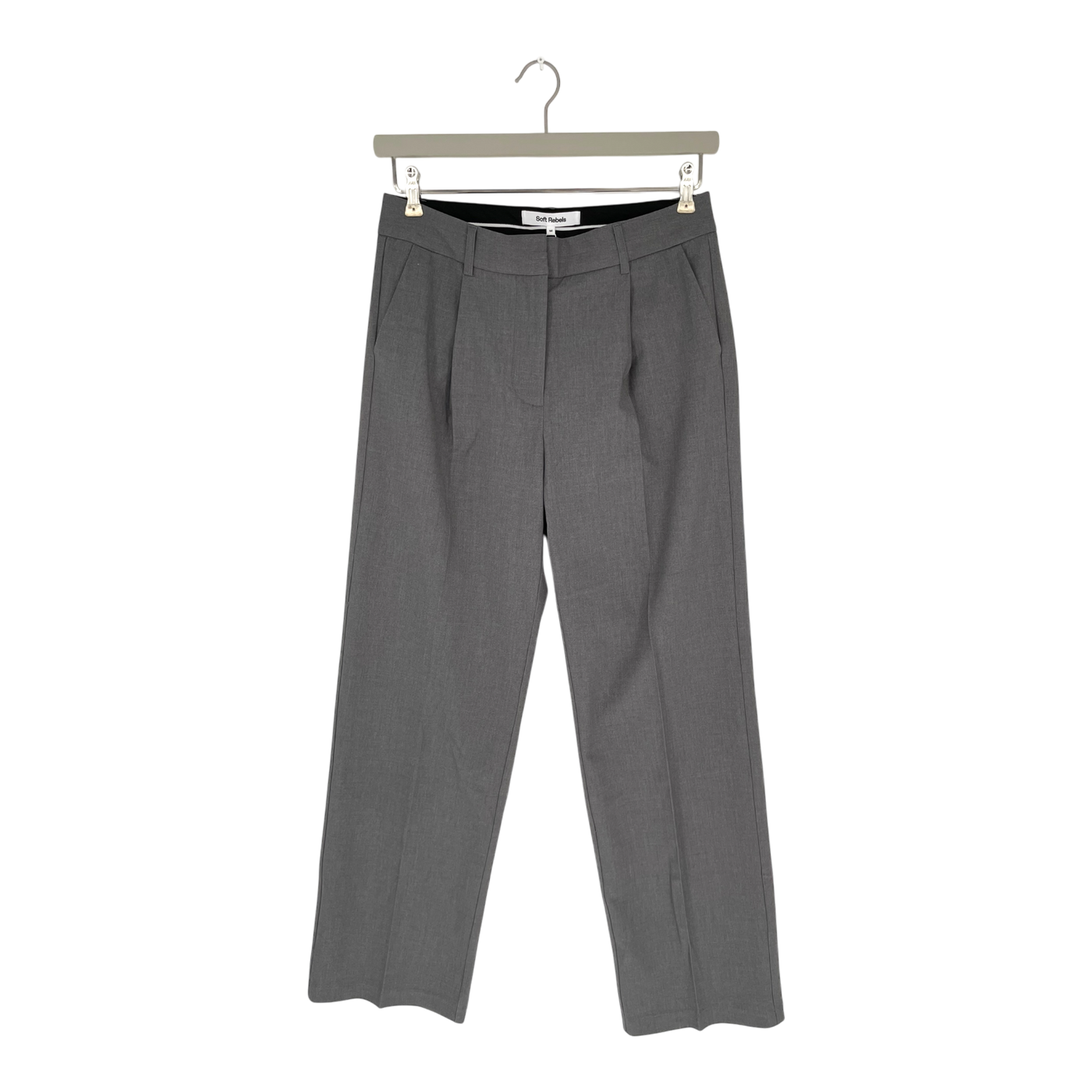 Soft Rebels vilja mid-waist loose pants, grey | woman M