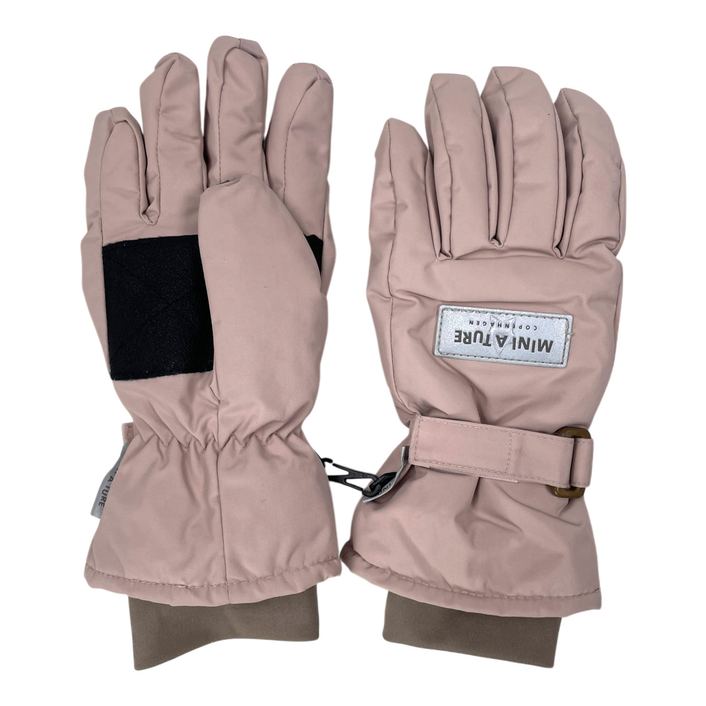 Mini A Ture winter gloves, light rose | 8-10y