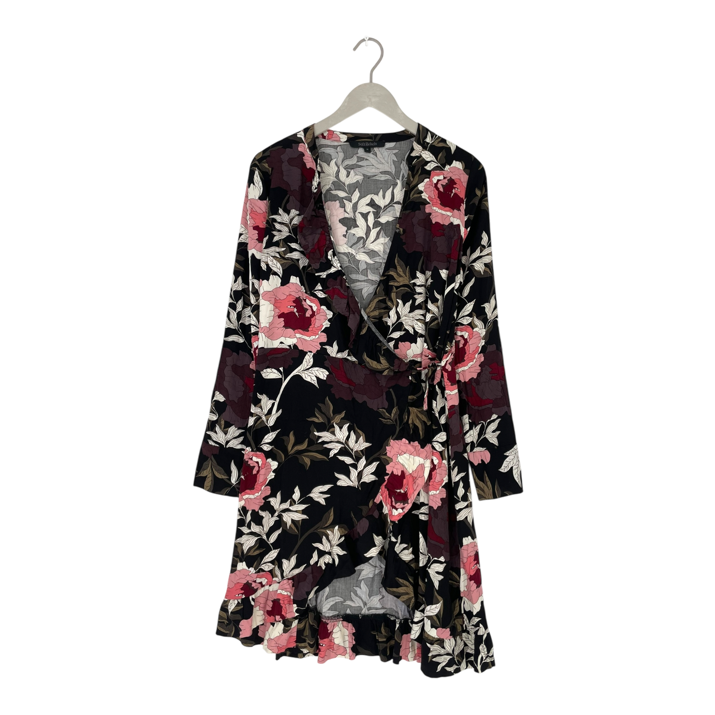 Soft Rebels shandy wrap dress, flowers | woman M
