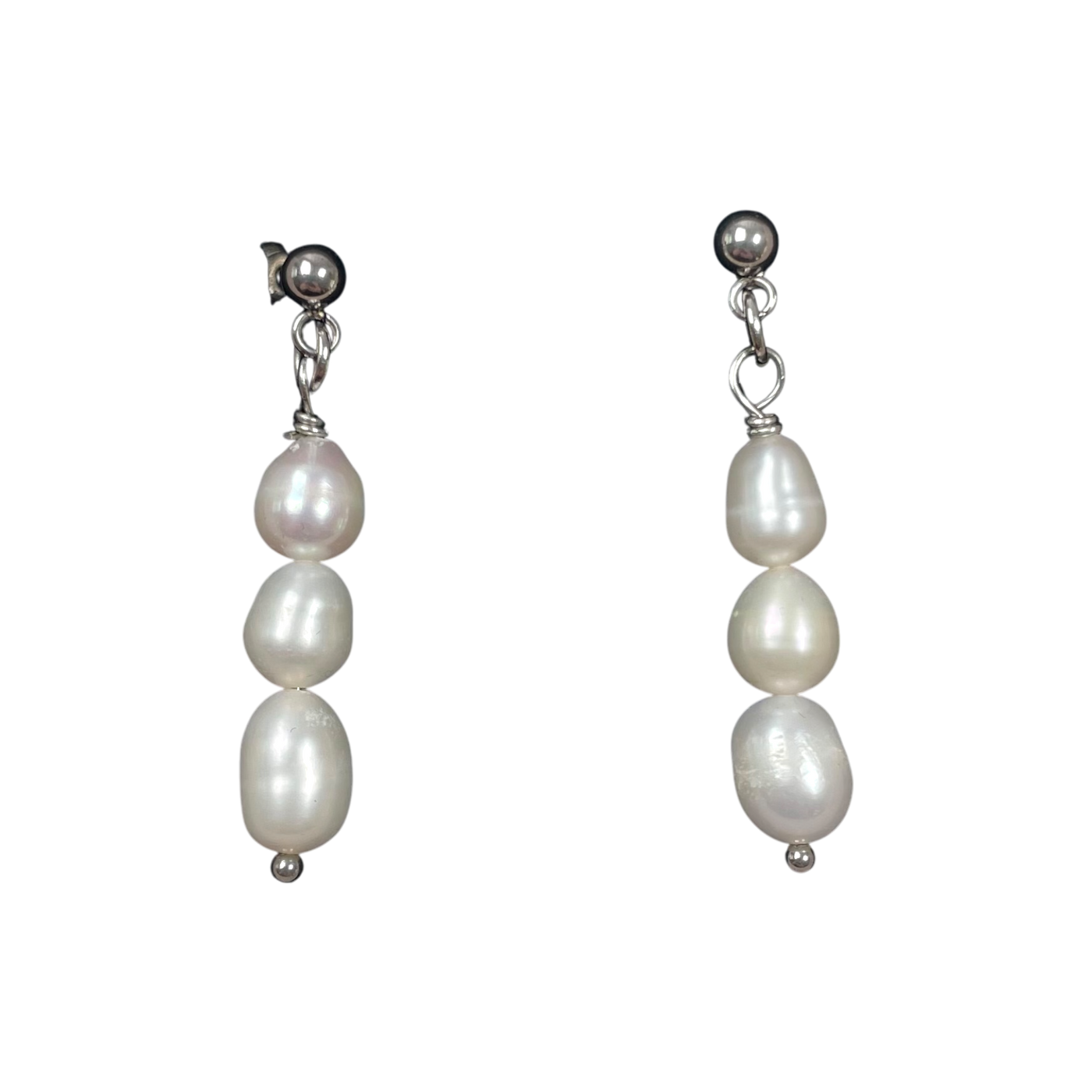 Roosan pujo pearl earrings, white | onesize