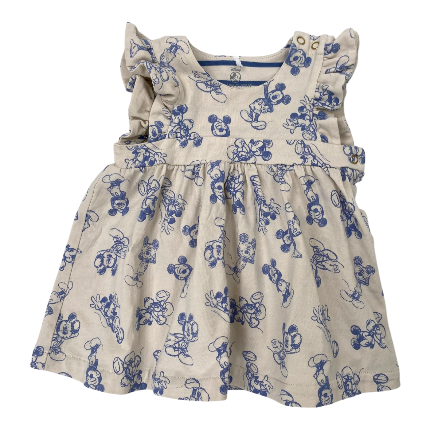 Polarn O. Pyret tricot dress, mickey mouse | 62cm