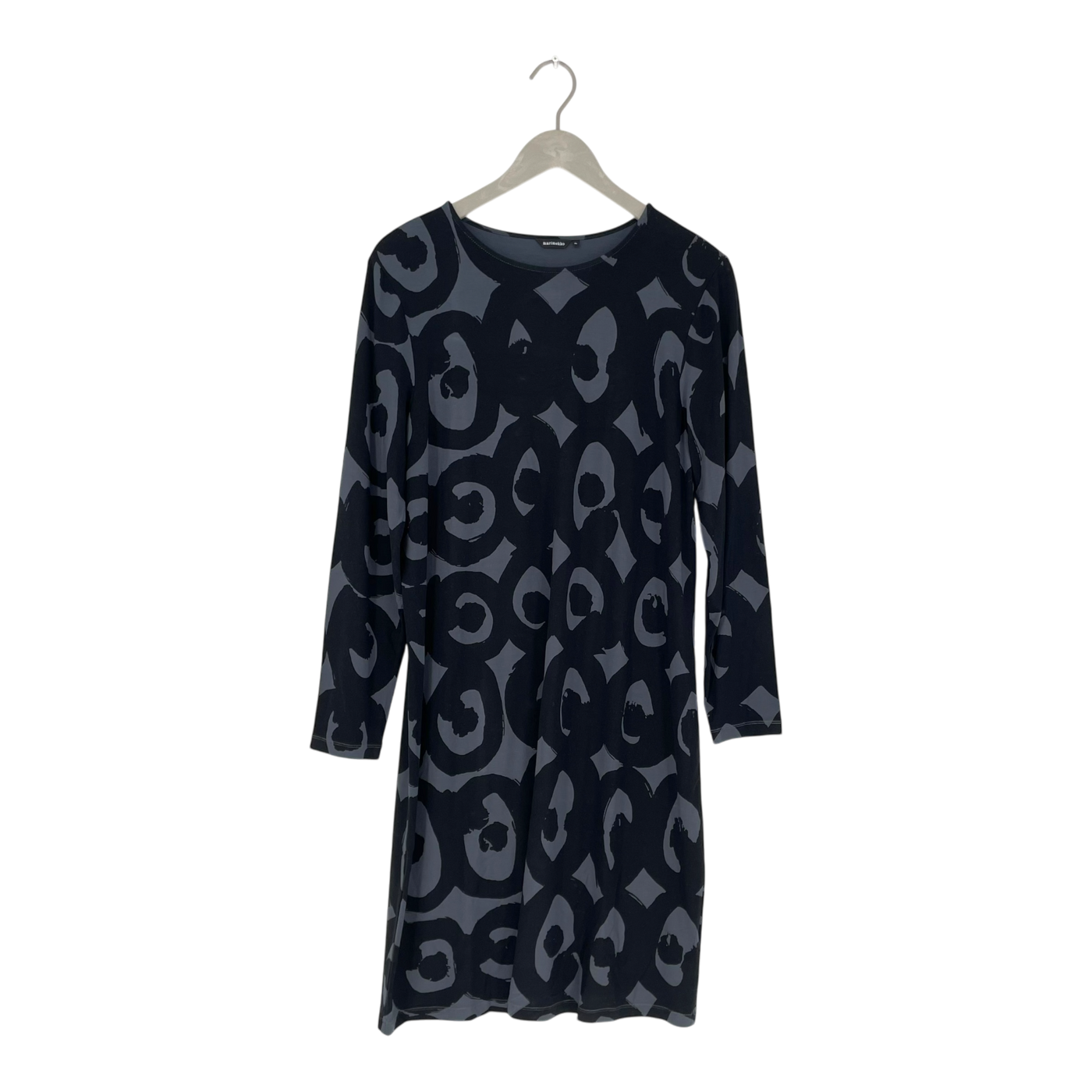 Marimekko huuhkatti kissapöllö dress, black | woman XL