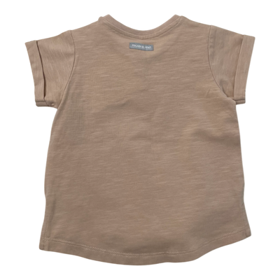 Polarn O. Pyret t-shirt, beige | 74cm
