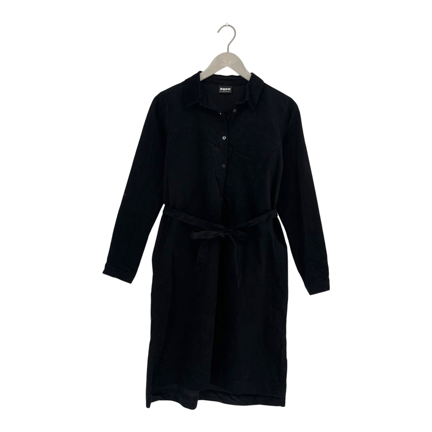 Papu corduroy shirt dress, black | woman S