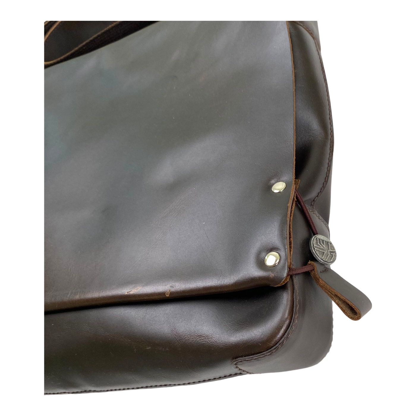 Harold's Bags leather messenger bag large, brown