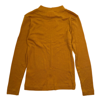 Mainio merino wool shirt, golden yellow | 122/128cm