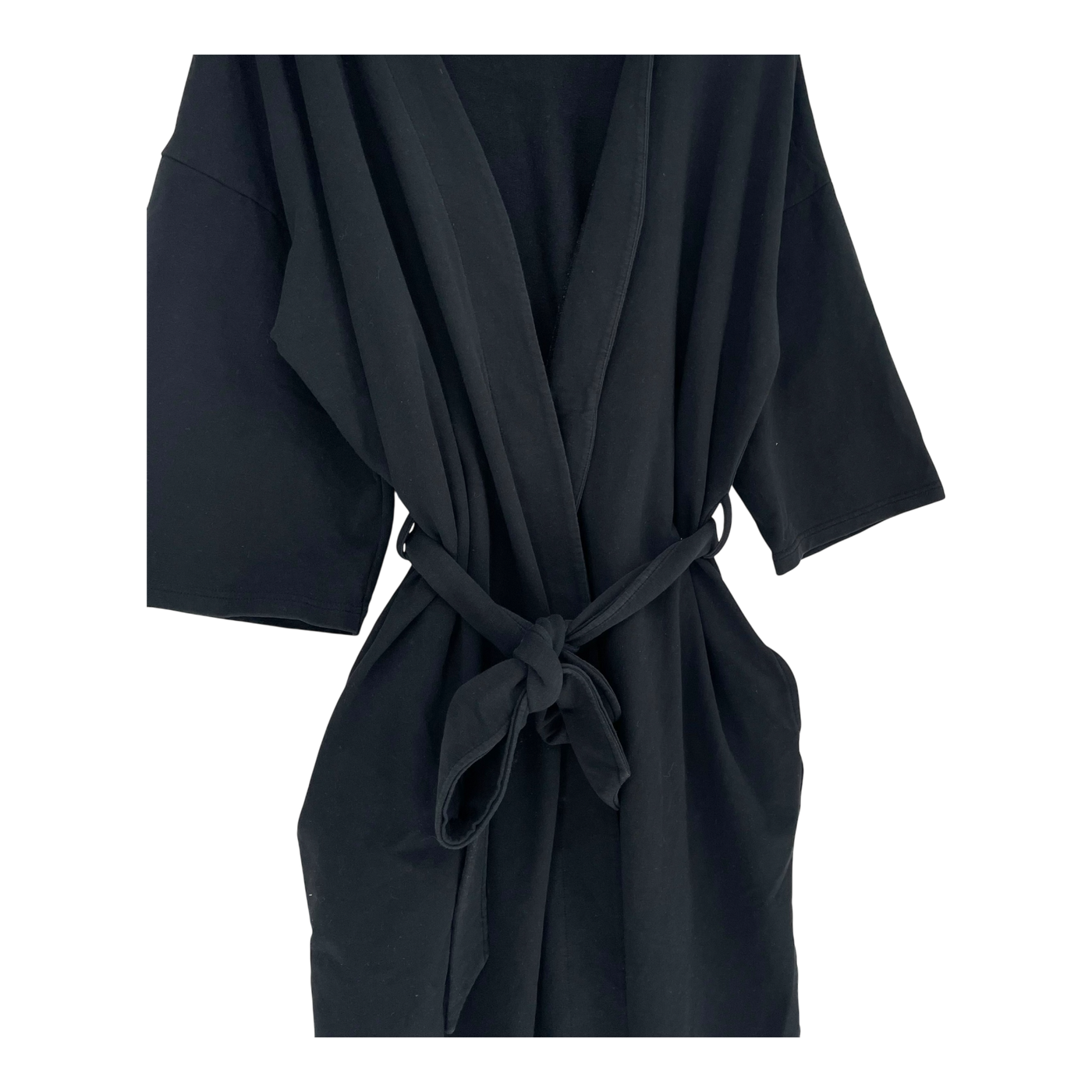 Riva Clothing wrap sweat dress, black | woman L/XL