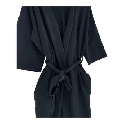 Riva Clothing wrap sweat dress, black | woman L/XL