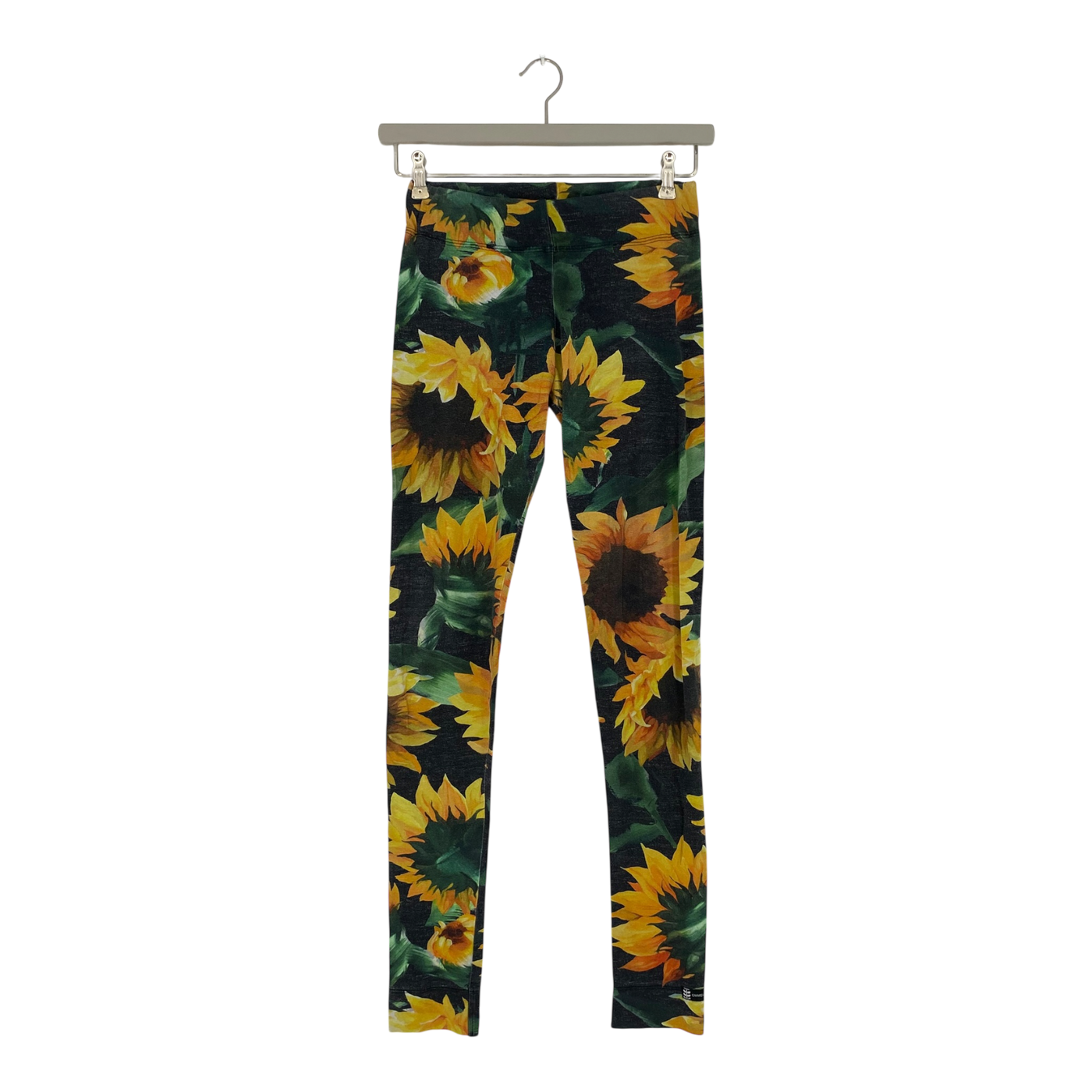 Ommellinen tricot leggings, yellow flowers | woman S