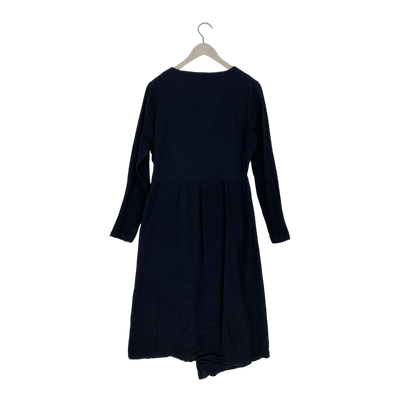 Kaiko muslin wrap dress, black | woman M