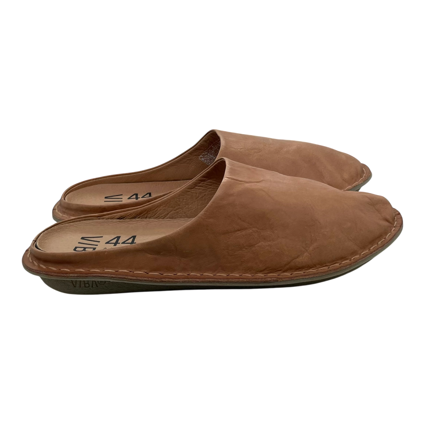 VIBAe Roma leather slippers, fawn tan | 44