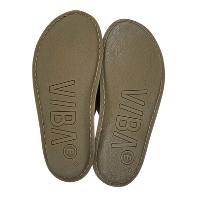 VIBAe Roma leather slippers, fawn tan | 44