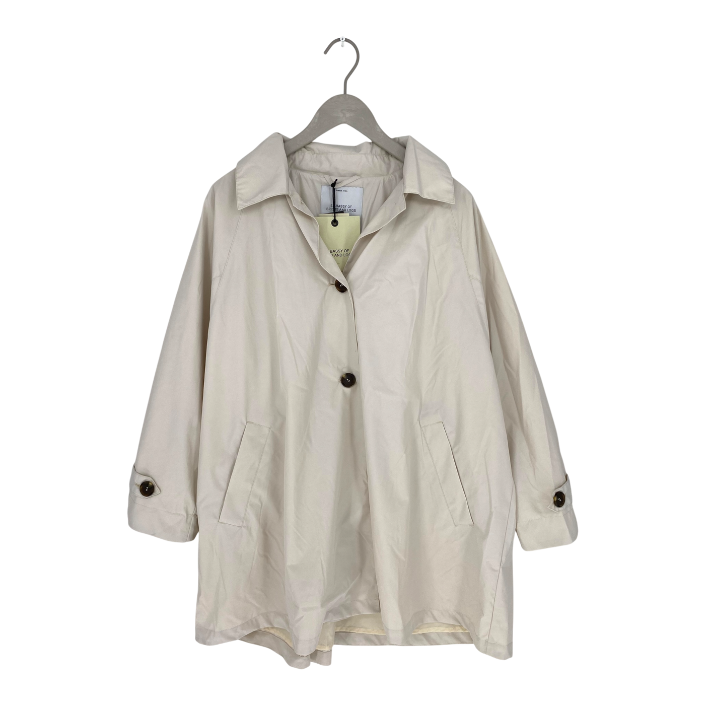 Embassy of Bricks and Logs paisley parka coat, beige | woman S