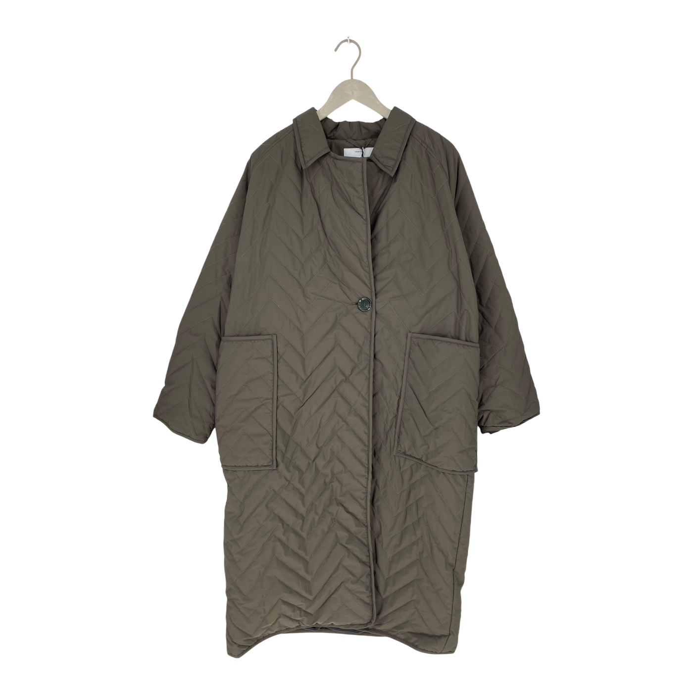Embassy of Bricks and Logs nantes quilted coat, coffee | woman S