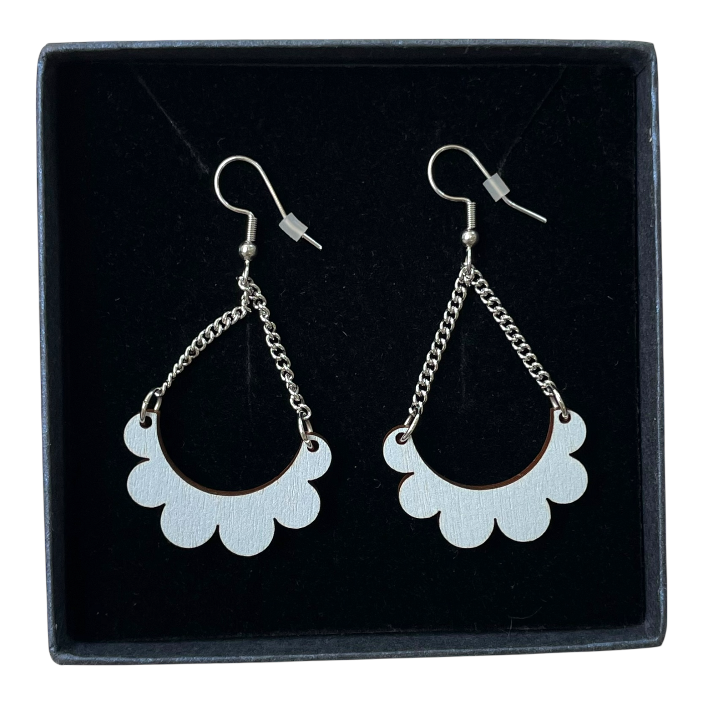 Maanantaimalli kaarella mini earrings, baby blue