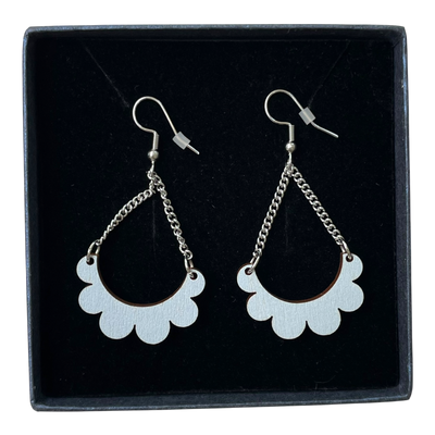 Maanantaimalli kaarella mini earrings, baby blue