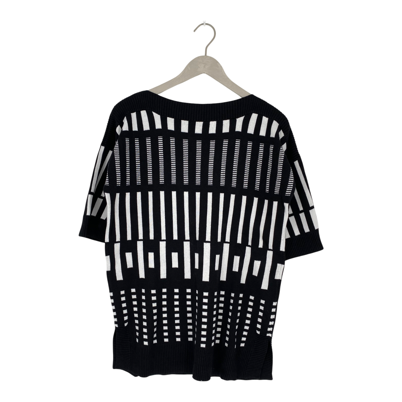 Marimekko knitted sweater, black and white | woman M
