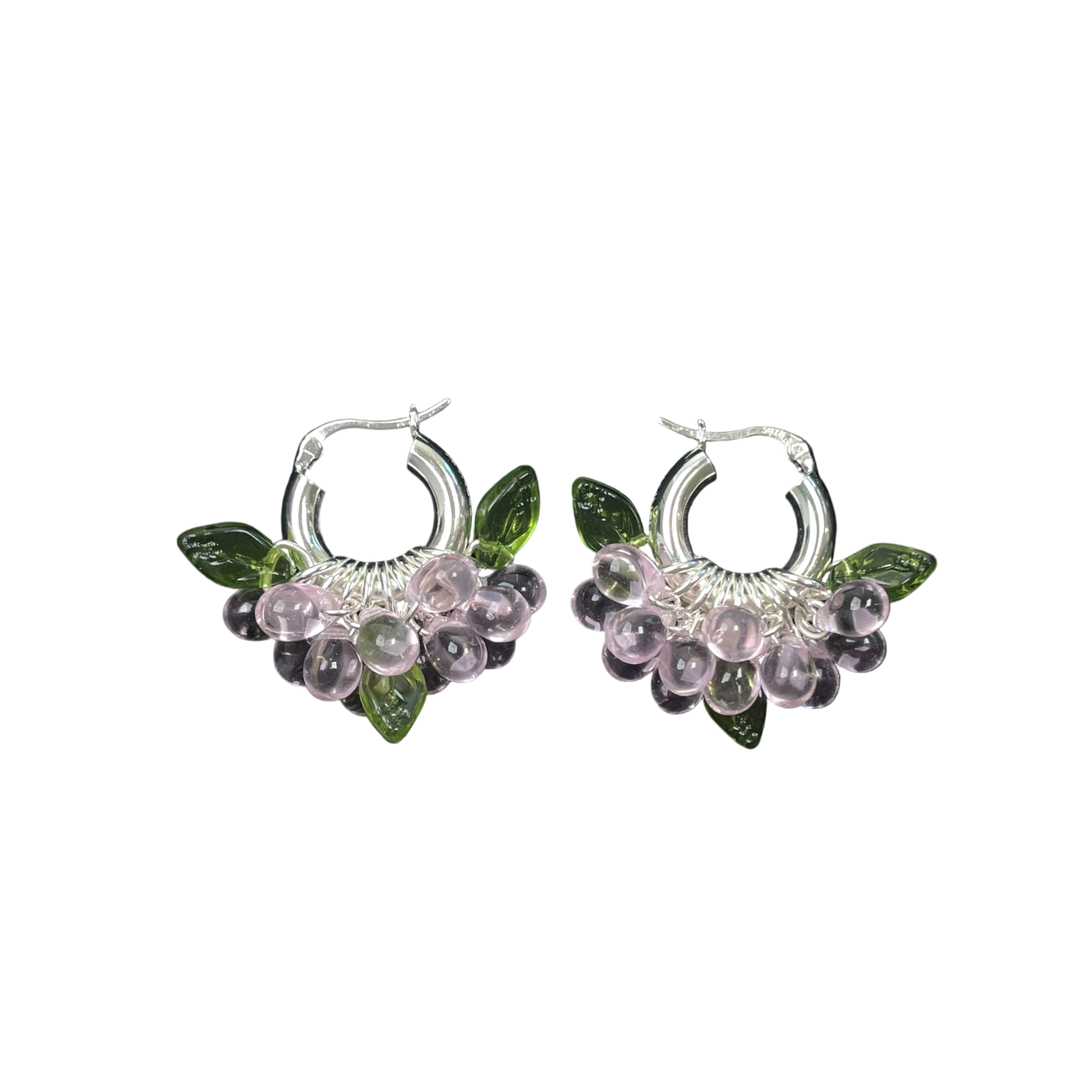 Annele mini baby blossom earrings, silver