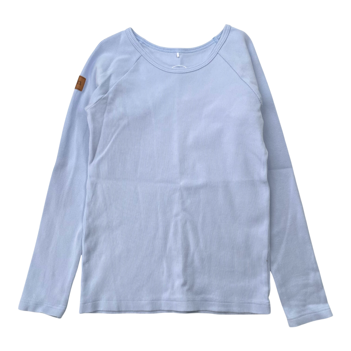 Metsola rib shirt, baby blue | 140cm