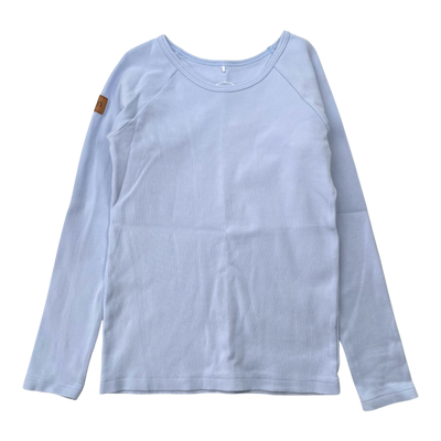 Metsola rib shirt, baby blue | 140cm