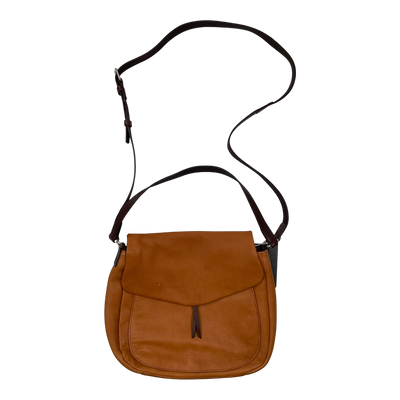 Harold's Bags leather handbag double, cognac brown