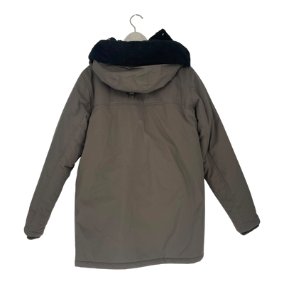 Embassy of Bricks and Logs parka, dark olive | unisex M
