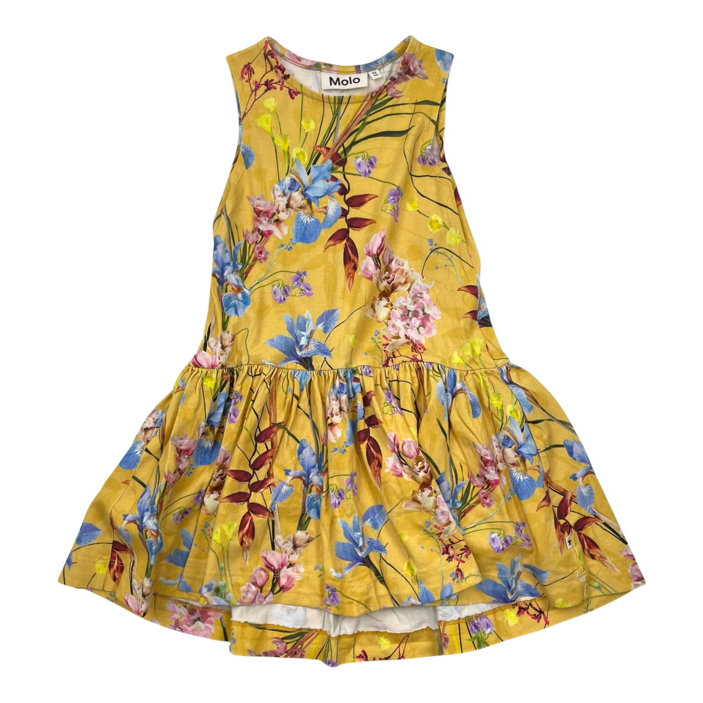 Molo sleeveless dress, flowers | 92/98cm