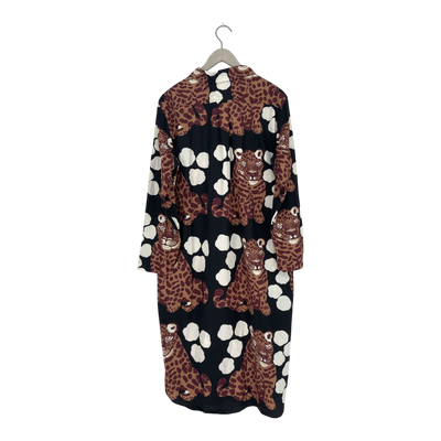 Marimekko viivain button up dress, leopard | woman 40