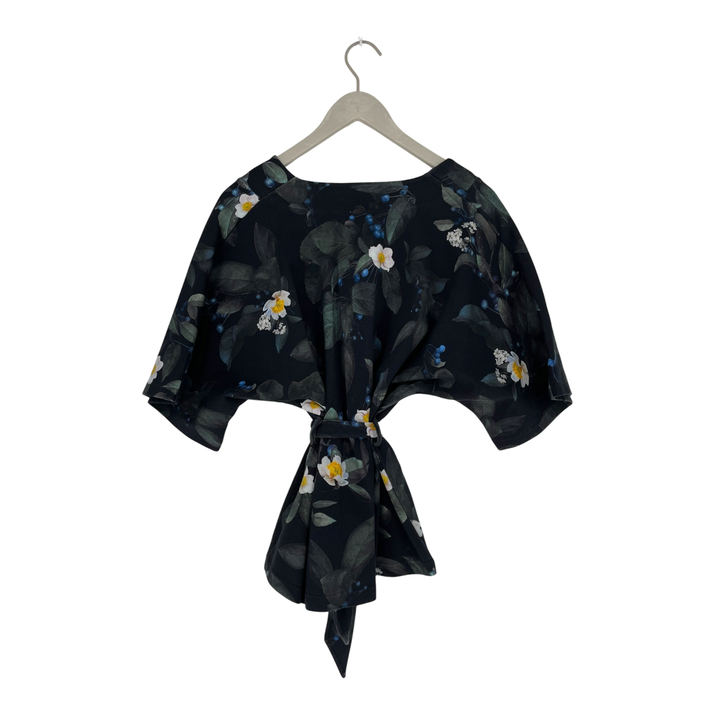 Uhana wrap shirt, flowers | woman XL
