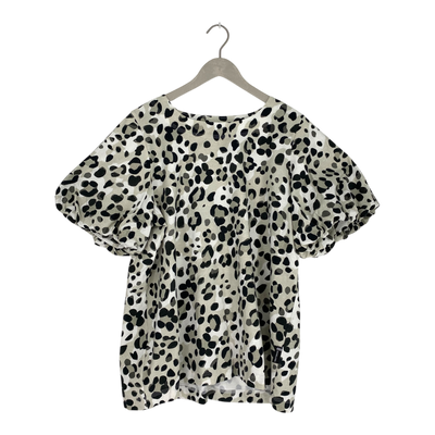 Ommellinen puffipaita t-shirt, grey leopard | woman XXL