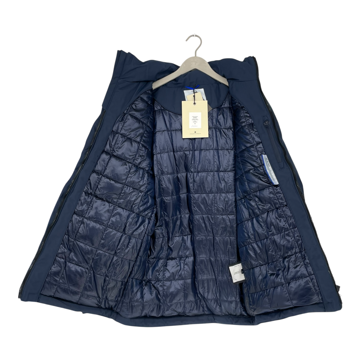 Embassy of Bricks and Logs haddock parka jacket, dark navy | unisex L