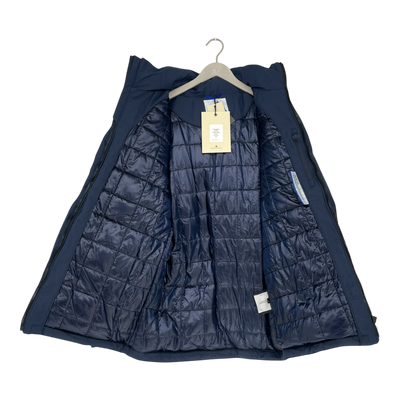 Embassy of Bricks and Logs haddock parka jacket, dark navy | unisex L