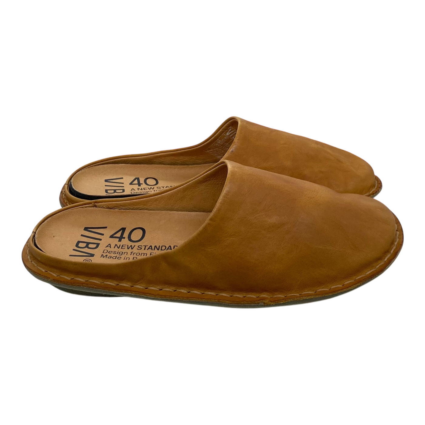 VIBAe Roma leather slippers, sunflower yellow | 40