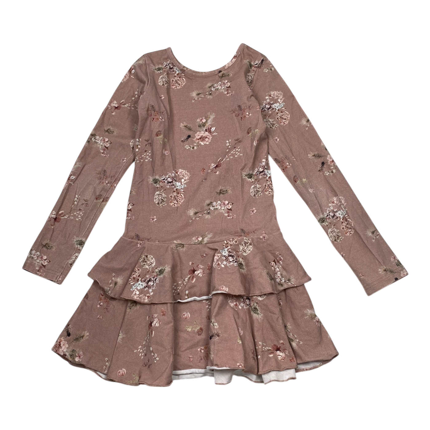 Gugguu frilla dress, flower | 128cm