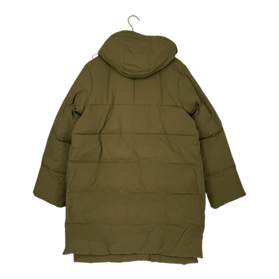 Embassy of Bricks and Logs fargo puffer jacket, olive | unisex S