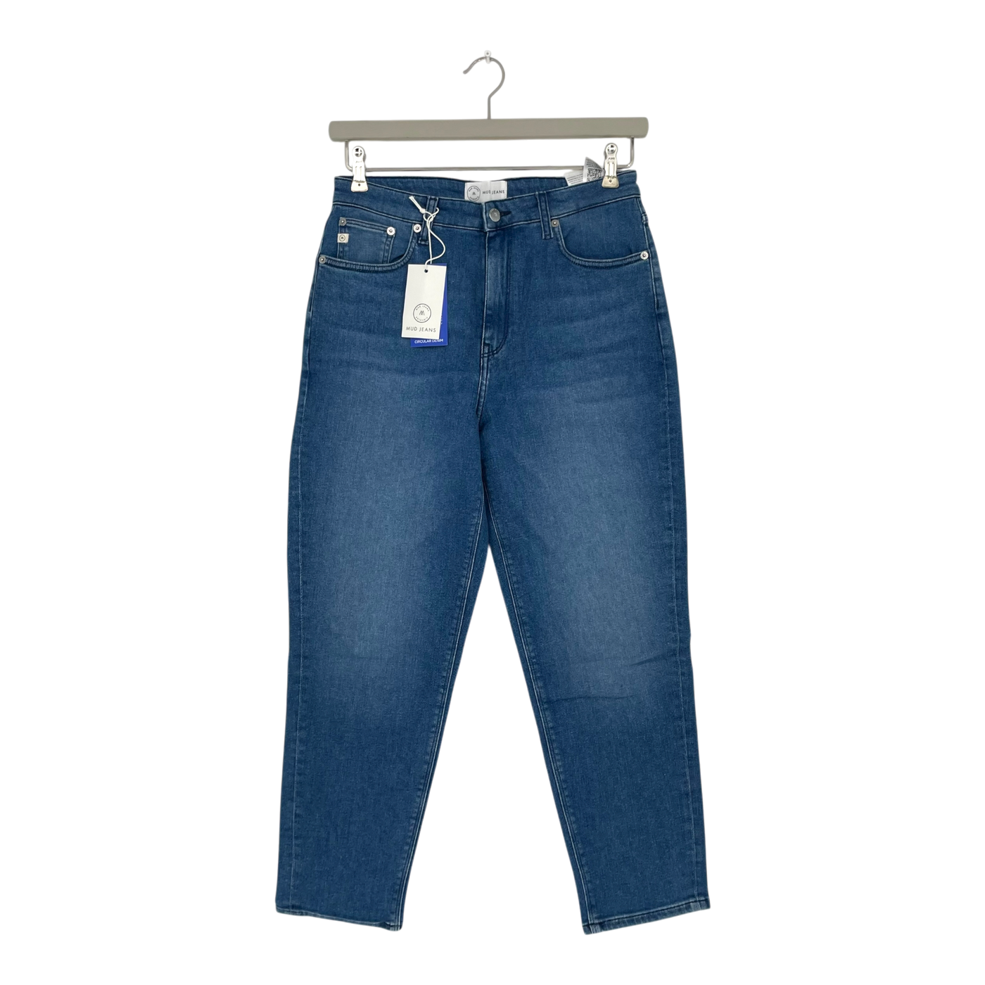 Mud Jeans mams high tapered jeans, denim blue | woman 30/27