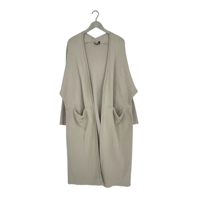 Papu long split cardigan, almond | woman M/L