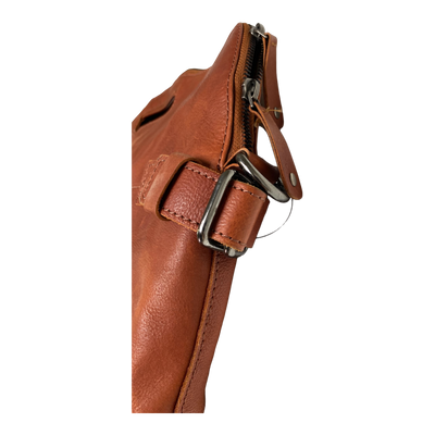 Harold's Bags leather business bag, rust