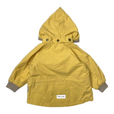 Mini A Ture wai fleece jacket, rattan yellow | 74cm