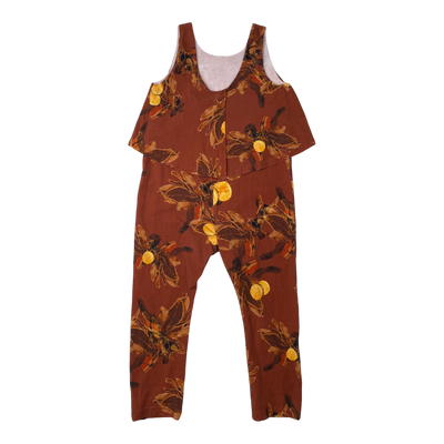 Kaiko oasis jumpsuit, amber orange | 98/104cm