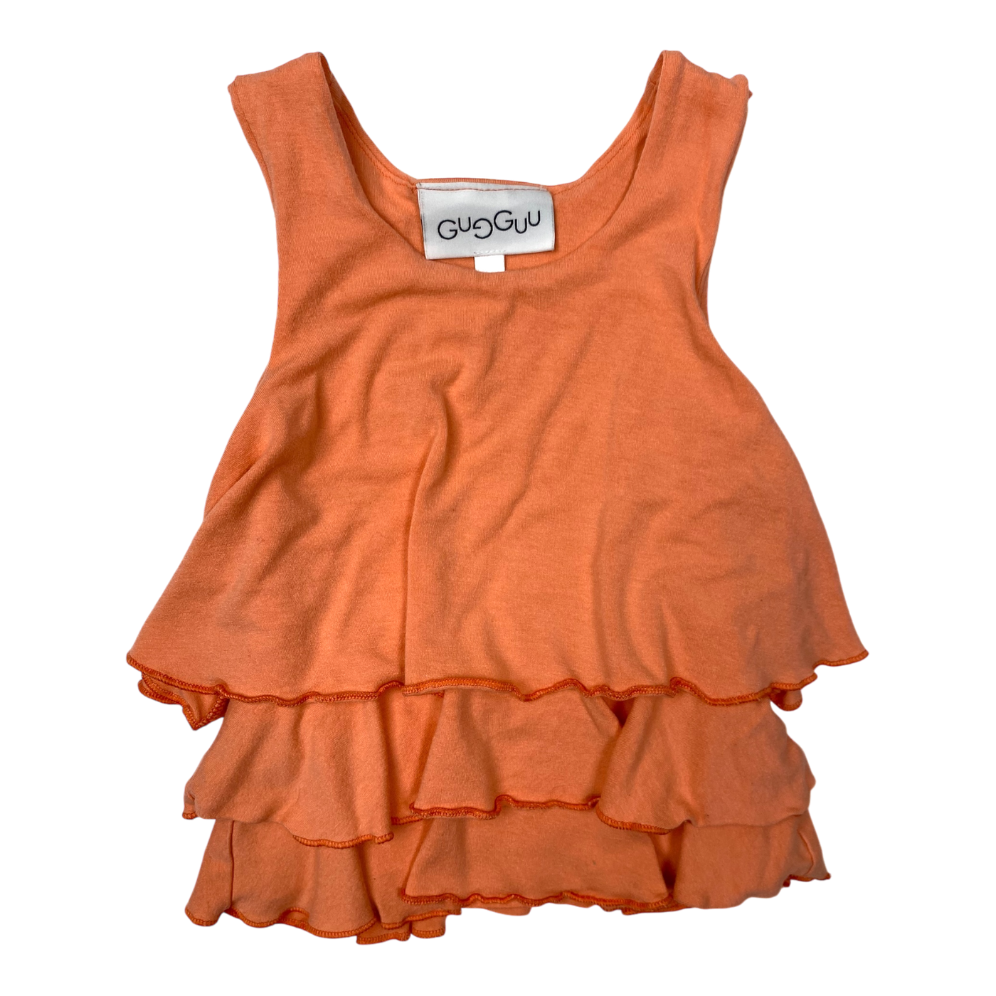 Gugguu frilla shirt, orange | 80cm